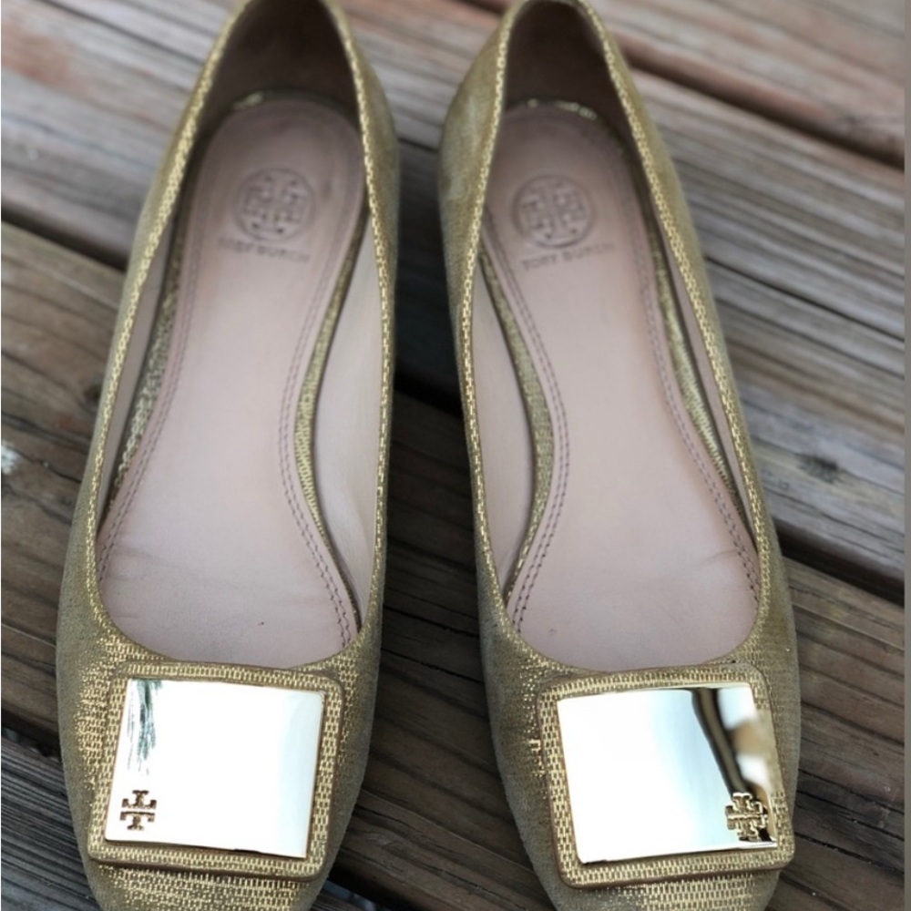 Tory Burch Tiernan Ballet - Metallic Gold